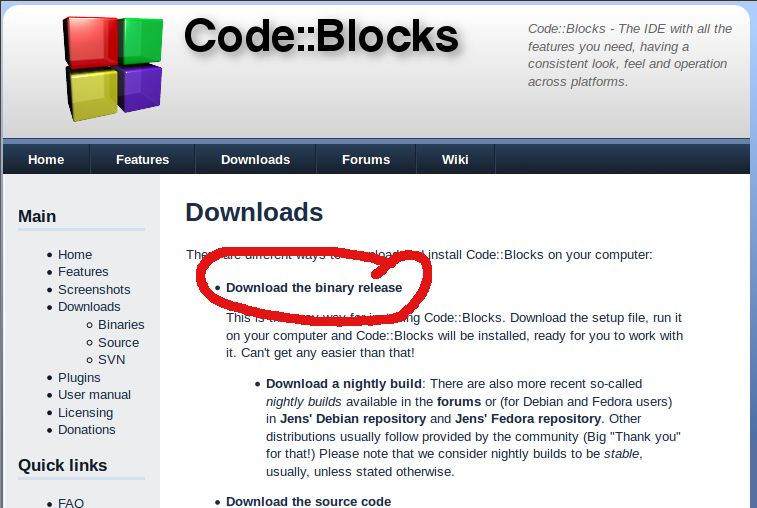code blocks free download for windows 7 64 bit