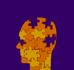 Animated puzzle of the brain