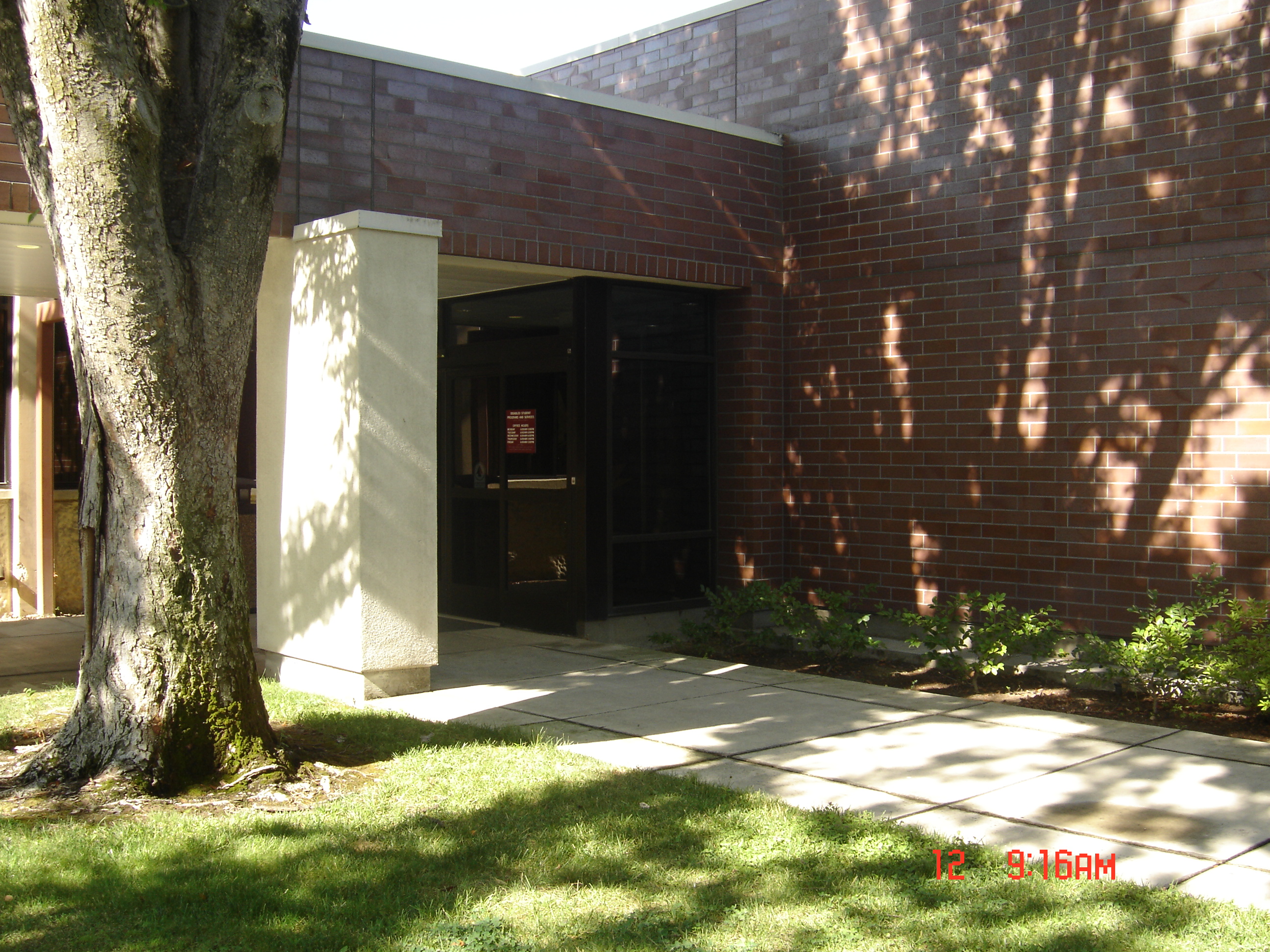Entrance to DSPS Testing Services, first photo
