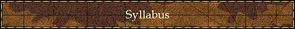 Syllabus