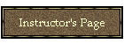 Instructor's Page