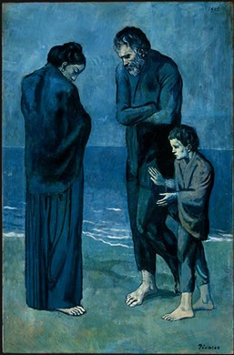 color intro Picasso painting The Tragedy