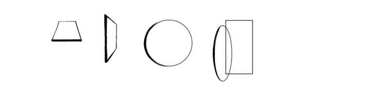 shape diagrams looking 3d