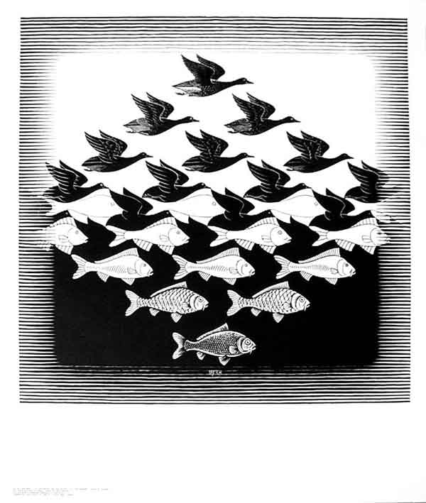 shape example of MC Escher