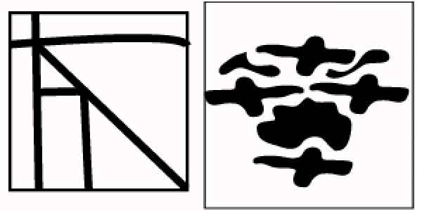 shape diagrams of abutting and interlocking 