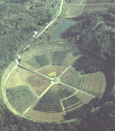 picture of field used for gamma irradiation of crop plants