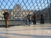 Inside the Louvre pyramid
