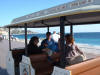 Taking the tourist train in Nice