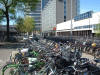 Here is the scene just outside the central train station in Amsterdam