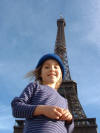 Emma with real Eiffel