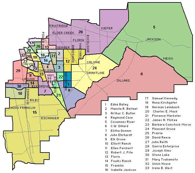 Map of Elementary School Boundaries