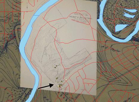 Step two: Georeferencing the Shields Map to the Debris Commission Map