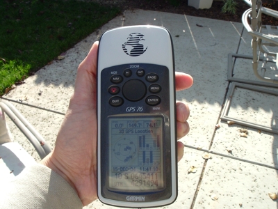 The GPS unit used in the study