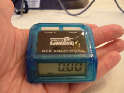 The pedometer used in the study
