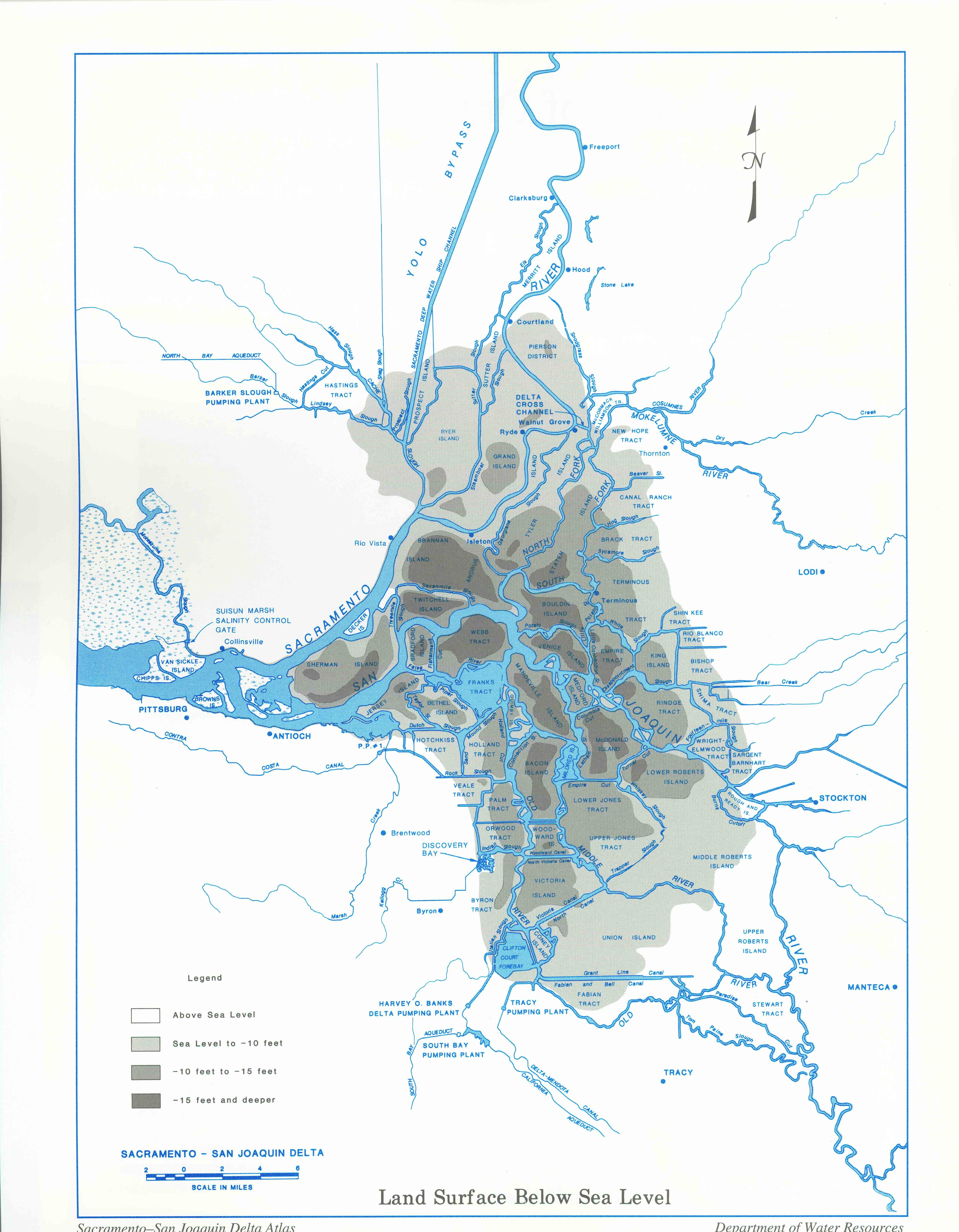 Land Elevations in the Delta