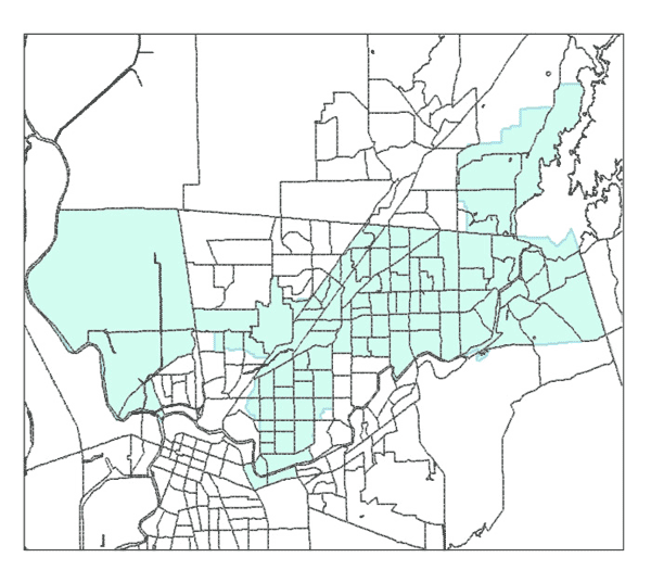 Assembly District 5 with Census Tract Boundaries map