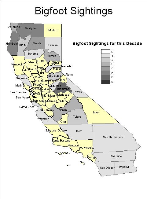 Bigfoot sighting reported in California