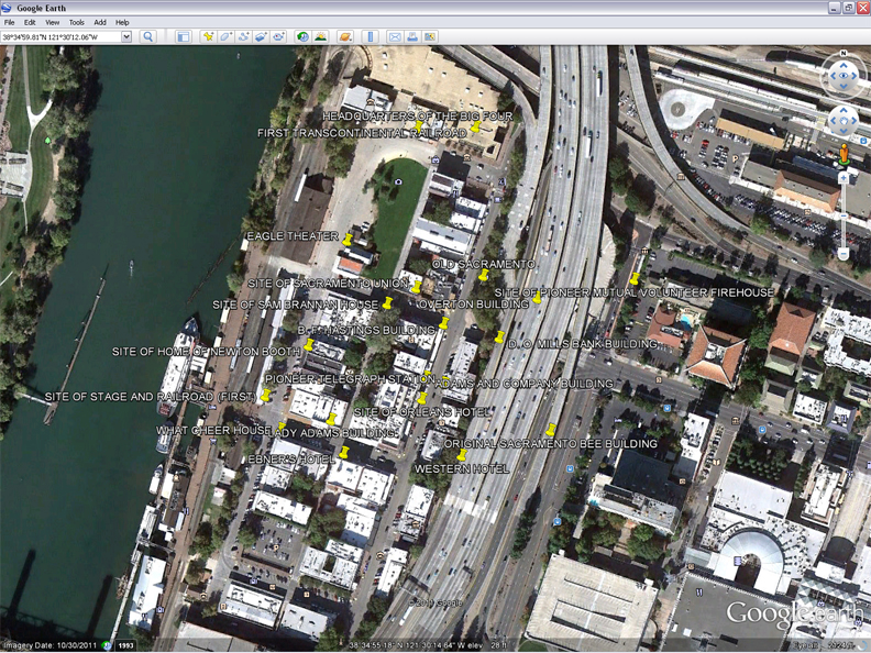 Google Earth: Old Sacramento