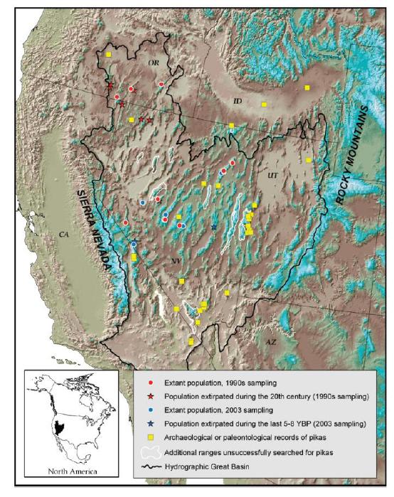 Study Sites within the hydrologic Great Basin
