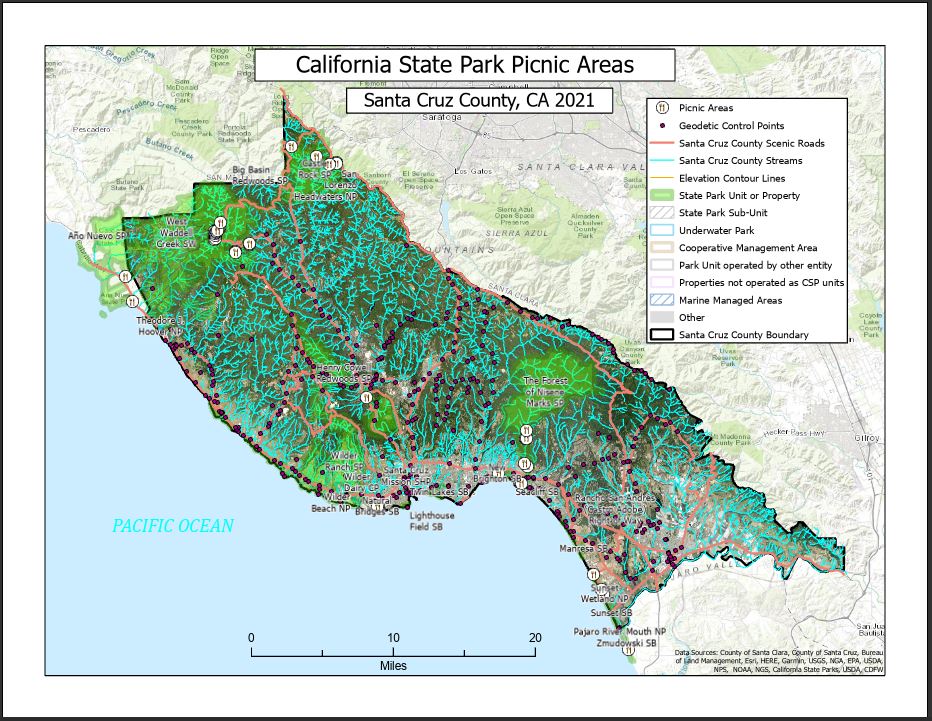 Picnic Areas Map