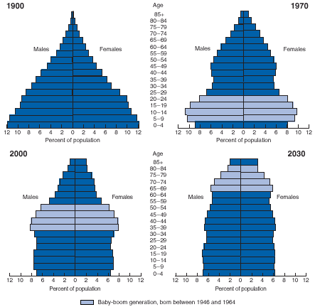 The Dramatic Aging of America, 19002030